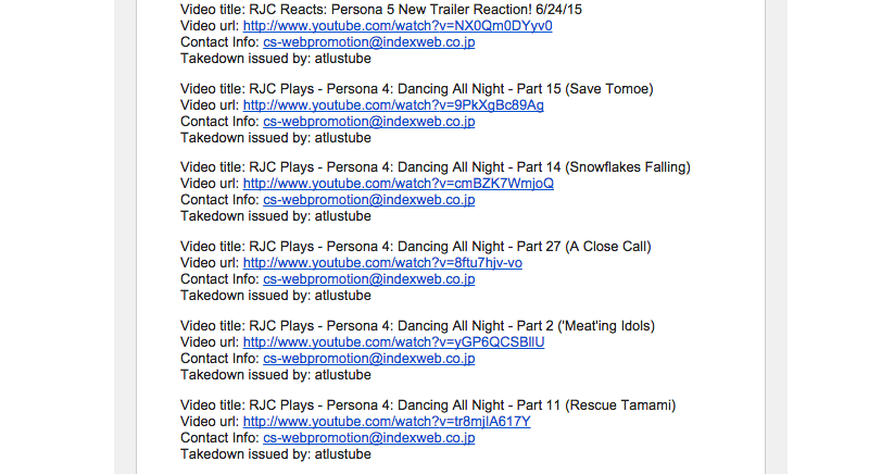 Illustration for article titled Atlus Keeps Hitting Tiny YouTube Channels With Copyright Strikes, Then Reversing Them